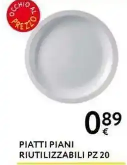 Le Mille Piatti piani riutilizzabili offerta