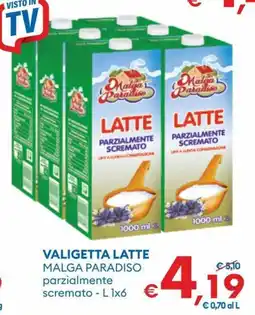 MD Discount Valigetta latte Malga Paradiso parzialmente scremato offerta