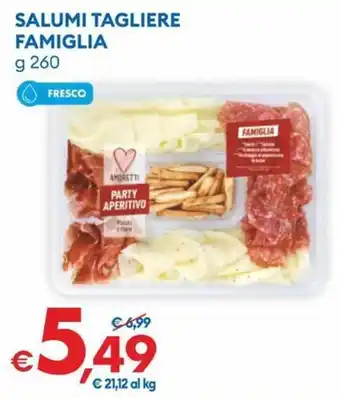 Salumi tagliere famiglia Amoretti