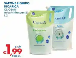 MD Discount Sapone liquido ricarica ClioSan talco/rinfrescante offerta