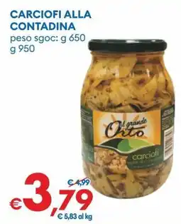 MD Discount Carciofi alla contadina Il grande Orto offerta