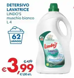 MD Discount Lindo's detergente lavatrice muschio bianco offerta