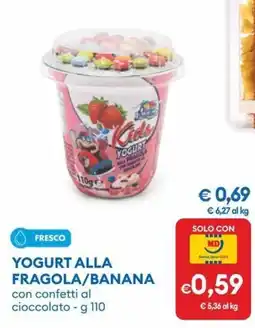 MD Discount Kids Yogurt alla fragola/banana offerta