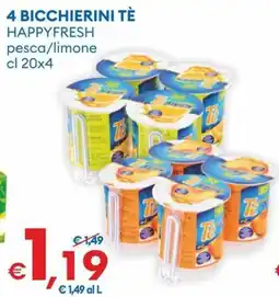 MD Discount Bicchierini tè Happyfresh offerta