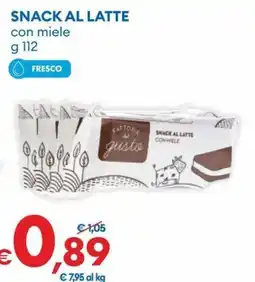 MD Discount Fattorie gusto Snack al latte con miele offerta
