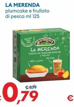 MD Discount La Merenda Quattro Colli plumcake e frullato di pesca offerta