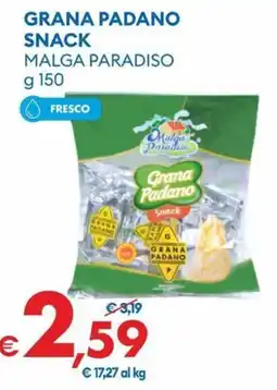 MD Discount Grana Padano Snack Malga Paradiso offerta