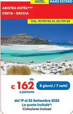 MD Discount Aristea Hotel*** offerta