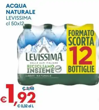 Acqua naturale Levissima