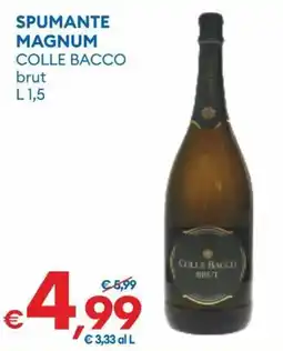 MD Discount Spumante Magnum Colle Bacco brut offerta