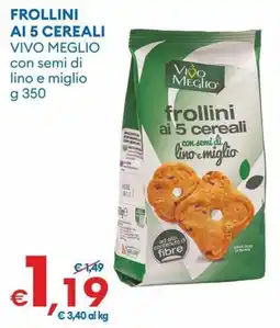 MD Discount Frollini ai 5 cereali Vivo Meglio offerta