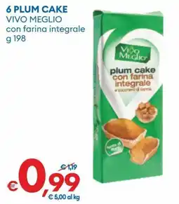 MD Discount Plum cake Vivo Meglio con farina integrale offerta