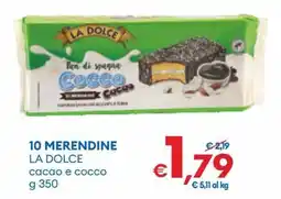 MD Discount La Dolce pan di spagna cacao e cocco offerta