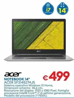 MD Discount Acer Notebook 14" offerta