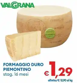 MD Discount Formaggio duro piemontino Valgrana offerta