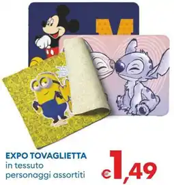 MD Discount Expo tovaglietta personaggi assortiti offerta