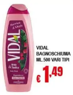 Risparmio Supermercati Vidal bagnoschiuma offerta
