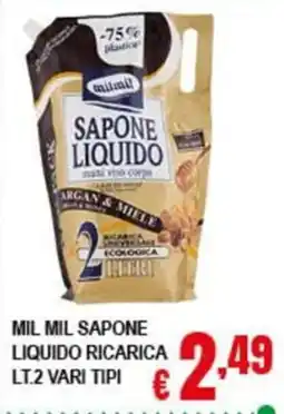 Risparmio Supermercati Mil Mil Sapone Liquido Ricarica offerta