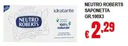 Risparmio Supermercati Neutro Roberts saponetta offerta