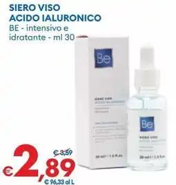 MD Discount Siero viso acido ialuronico Be offerta