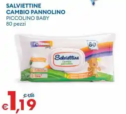 MD Discount Salviettine cambio pannolino Piccolino Baby offerta