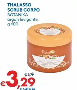 MD Discount Thalasso scrub corpo botanika argan levigante offerta