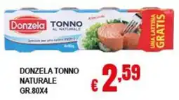Risparmio Supermercati Donzela tonno naturale offerta
