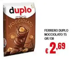 Risparmio Supermercati Ferrero Duplo Nocciolato T5 offerta