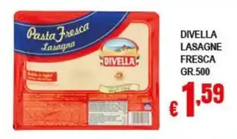 Risparmio Supermercati Divella lasagne fresca offerta