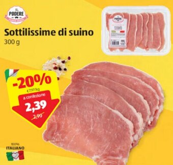 ALDI Il Podere Sottilissime di suino 300g offerta