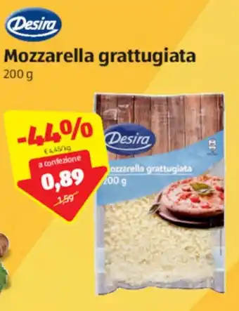 ALDI Desira Mozzarella grattugiata 200g offerta