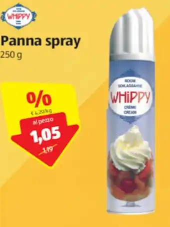 ALDI Whippy Panna spray 250g offerta