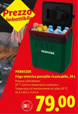 Lidl PARKSIDE Frigo elettrico portatile ricaricabile offerta