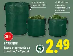 Lidl PARKSIDE Sacco pieghevole da giardino, 1 o 2 pezzi offerta