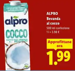 Lidl ALPRO Bevanda al cocco offerta