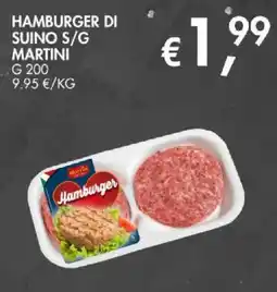 Coal City Hamburger di suino S/G Martini offerta