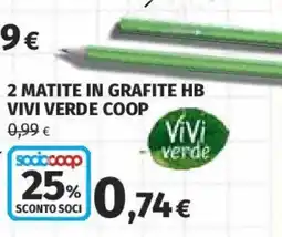 Coop Superstore Matite in grafite HB Vivi Verde Coop offerta