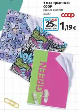 Coop Superstore Maxiquaderni Coop offerta