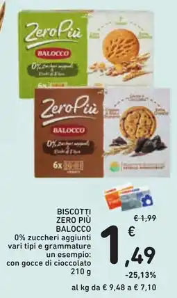 Conad Biscotti Zero Più Balocco offerta