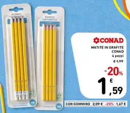 Spazio Conad Matite in grafite Conad offerta