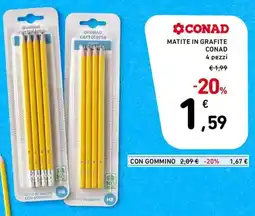 Spesa Facile Conad Matite in grafite Conad offerta