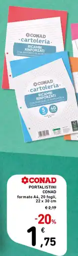 Spazio Conad Portalistini Conad offerta