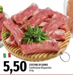 Emi Supermercati Costine di suino confezione risparmio offerta