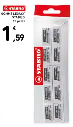 Spazio Conad Stabilo Gomme Legacy offerta