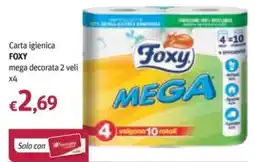 Futura Supermercati Carta igienica Foxy mega decorata offerta