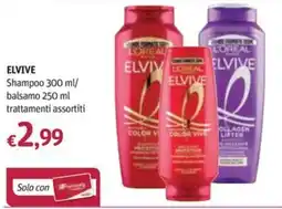 Futura Supermercati Elvive Shampoo e balsamo offerta