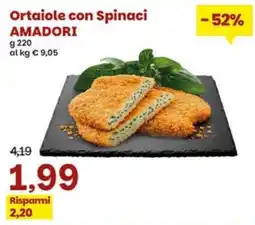 Prix Quality Ortaiole con Spinaci Amadori offerta