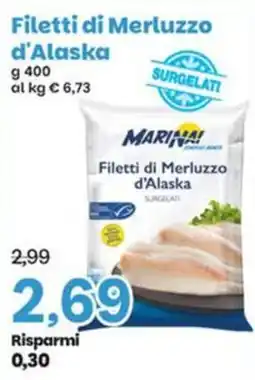 Prix Quality Filetti di Merluzzo d'Alaska Marina! offerta