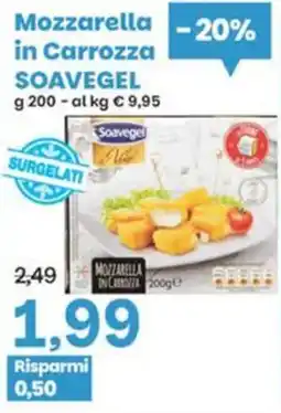 Prix Quality Mozzarella in carrozza Soavegel offerta