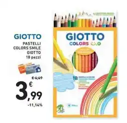 Conad Superstore Giotto pastelli colors smile offerta